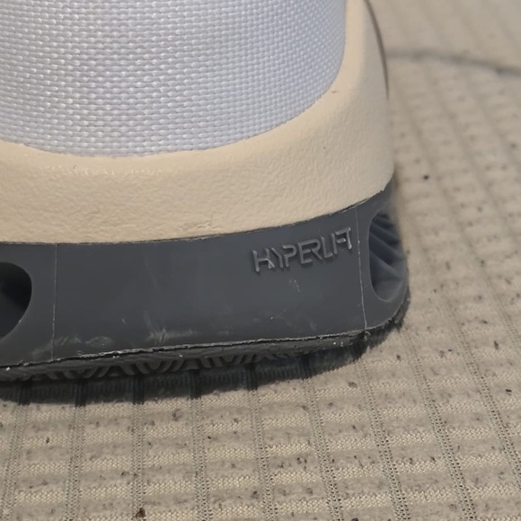 White and Gold Athletic Sneakers - Picture 7 of 9